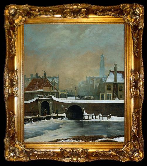 framed  Wouter Johannes van Troostwijk The Raamgate at Amsterdam, ta009-2